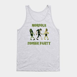 Norfolk Zombie Party Green Tank Top